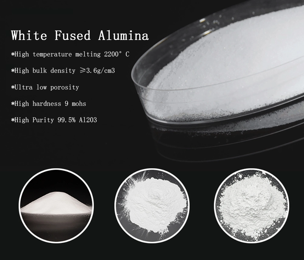 Al2O3 99% Min Pure White Fused Alumina Abrasive Micron Powder Factory Price for Polishing and Blasting